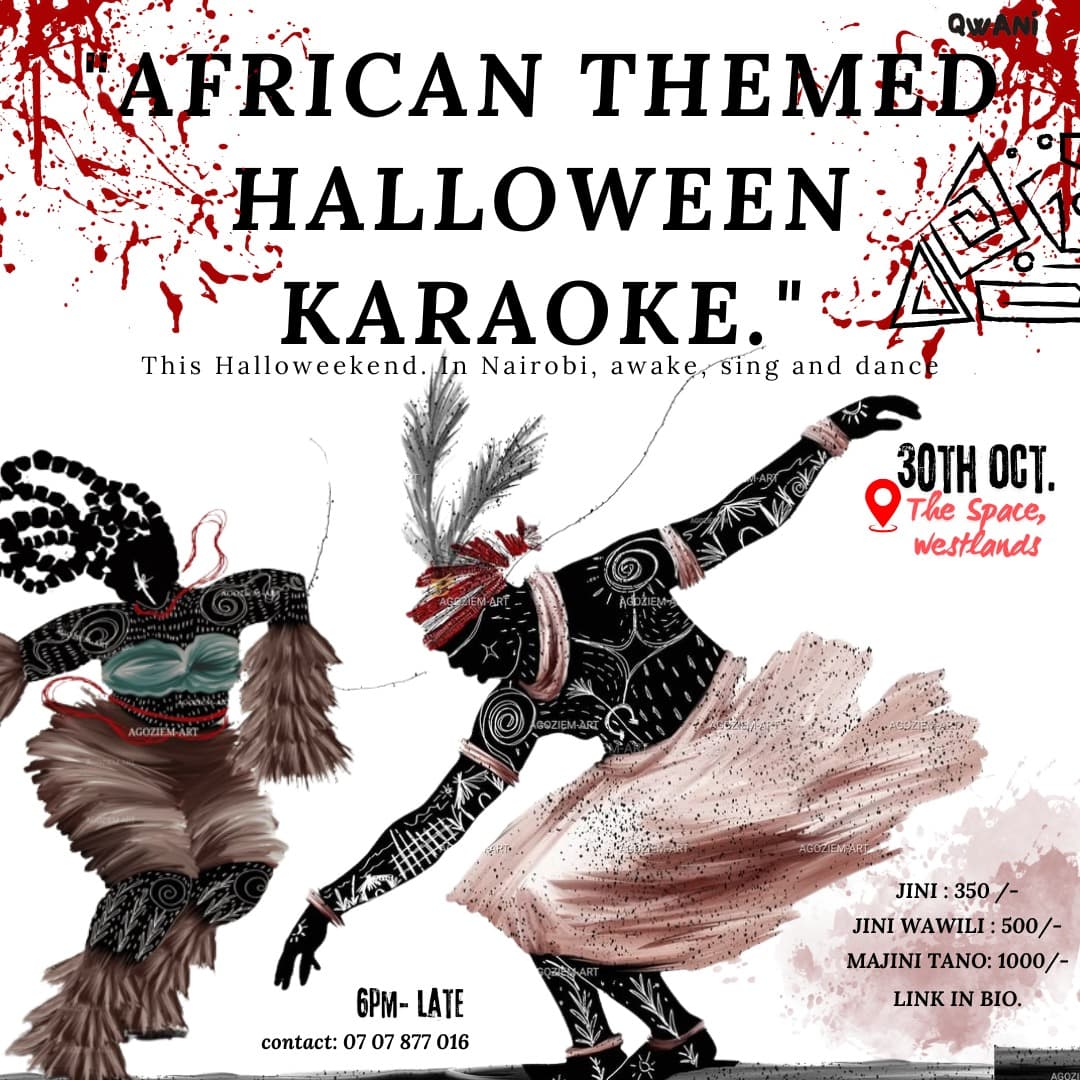 Poster for Halloween Karaoke: AFRICAN theme